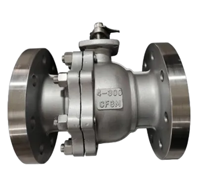 Flanged industrial ball valve